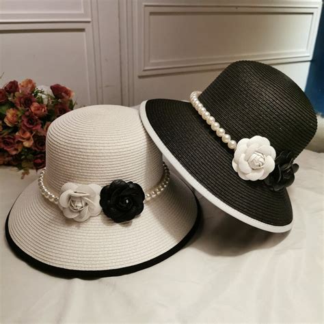 chanel black hat